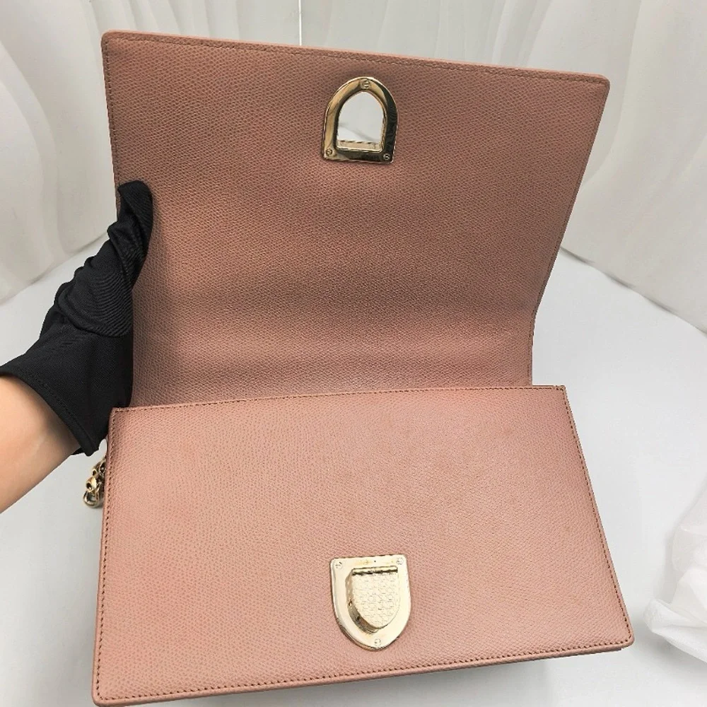 DIOR Diorama Medium Shoulder Bag Blush Pink Grained Calfskin - Picture 12 of 12